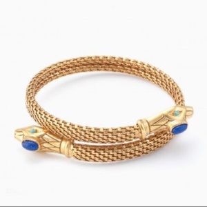 Stella and Dot S&D Gold Cobra Coil Bracelet EUC